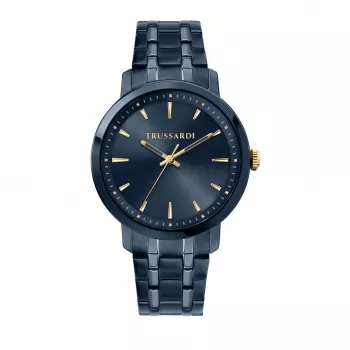 Trussardi Herrenuhr R2453147007 41mm Edelstahl Blaues Zifferblatt