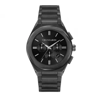 Trussardi Herrenuhr R2453156002 44mm blaues Zifferblatt Edelstahl-Mesh