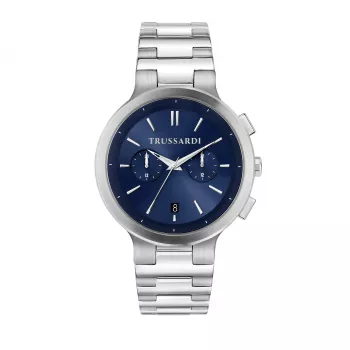 Trussardi Herrenuhr R2453164004 43mm Edelstahl Blaues Zifferblatt