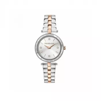 Trussardi T-Light Damen-Quarzuhr R2453145516 34mm Silber Edelstahl Milanaiseband