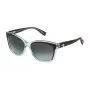 TRUSSARDI Damen-Sonnenbrille STR0775607U2 Havana Acetat Butterfly-Fassung Braune Gradientengläser 56mm