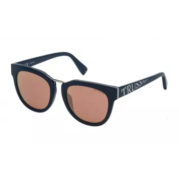 TRUSSARDI Damen-Sonnenbrille STR180527T9R Braun Havana Square 52 mm