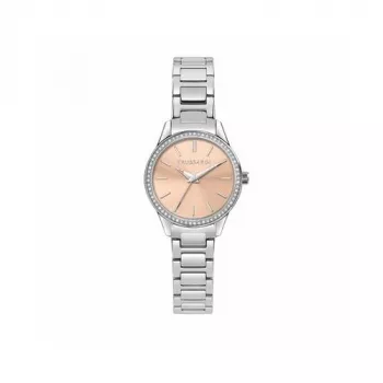 TRUSSARDI Damen T-Light Quarzuhr R2453151521 30mm Silber Edelstahl Mesh