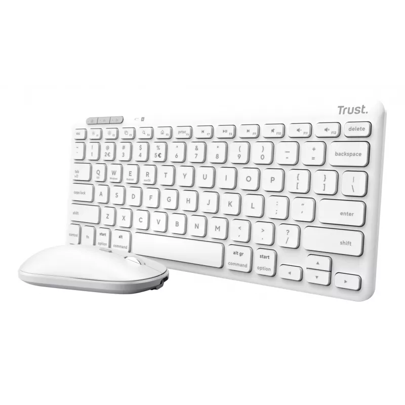 Trust LYRA Bluetooth Wireless Keyboard - Schwarz, QWERTY, Full-Size