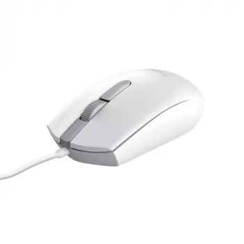 Trust TM-101W Optische Maus – Beidhändig, 3 Tasten, USB-Kabel, Weiß 25320