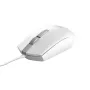 Trust TM-101W Optische Maus – Beidhändig, 3 Tasten, USB-Kabel, Weiß 25320