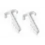 TRYTYT UWT-2 Doppel-Flachkabel-Clip, Weiß, 100 Stück