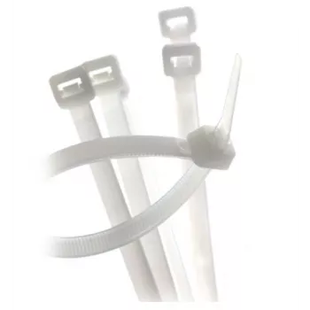 TRYTYT Weiße Kabelbinder 100 x 2,5 mm GT-100MC (100er-Pack)