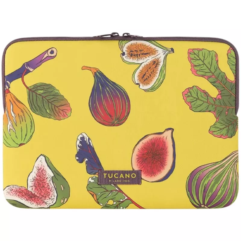 TUCANO SCHIZZO Hülle für MacBook 13 Zoll Acid Green Neopren Ultra-Slim Case mit Anti-Slip-System