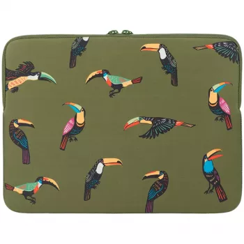 Tucano Tucani Second Skin Laptop-Hülle für 15-16 Zoll Laptops, Neopren, Grün BFTUC401516-V