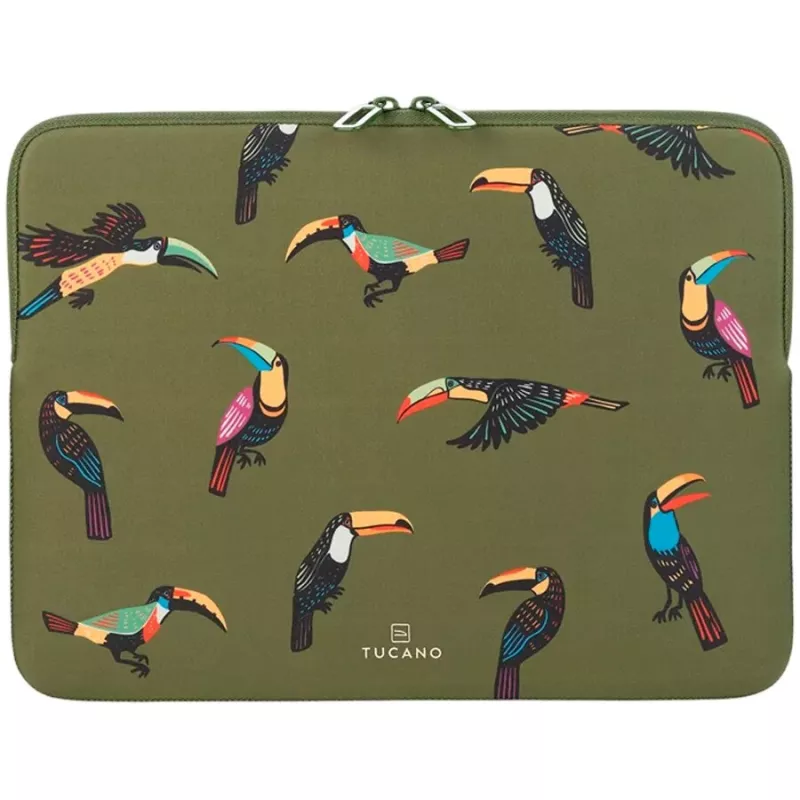 Tucano Tucani Second Skin Laptop-Hülle für 15-16 Zoll Laptops, Neopren, Grün BFTUC401516-V