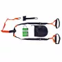 Tunturi 14TUSFU154 Suspension / Sling Trainer – Verstellbare Körpergewichts-Gurte mit Türanker, Schwarz/Gelb