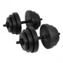 Tunturi 28 kg Vinyl-Kurzhantelset mit Spinlock-Stangen