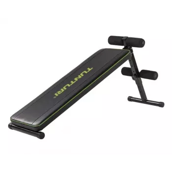 TUNTURI AB20 Verstellbare Bauchbank | Klappbare Sit-up-Bank mit 4-stufiger Neigung, max. Belastung 100 kg, Schwarz