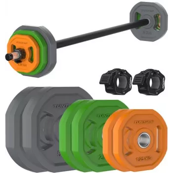 Tunturi Aerobic Hantelset 20 kg Verstellbares Gewichtsset mit Aufbewahrungskoffer