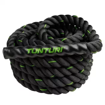 Tunturi Battle Rope 12m – 38mm Fitnessseil aus hochdichtem Polyester