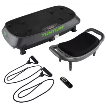 Tunturi Cardio Fit V20 Vibrationsplatte - 200W, 20 Geschwindigkeiten, LCD-Display, Fernbedienung