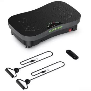 Tunturi Cardio Fit V30 Vibrationsplatte - 200W, 20 Geschwindigkeiten, LCD-Display
