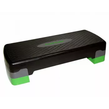 Tunturi Easy Aerobic Step (14TUSCL357) – Verstellbare 3-Höhen Anti-Rutsch-Plattform, Schwarz/Grau