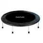 Tunturi Funhop Sports Trampoline 125 cm mit verstellbarem Griff, Bungee-Seilen, Schwarz/Grün, bis 120 kg