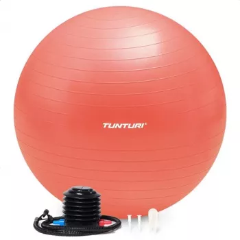 Tunturi Gymball Anti Burst Gymnastikball mit Pumpe 75 cm Roségold
