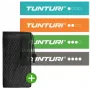 Tunturi Mini Resistance Band Set (4 Stk.) - 100% Naturlatex Übungsbänder mit Aufbewahrungstasche, leicht bis extra schwer