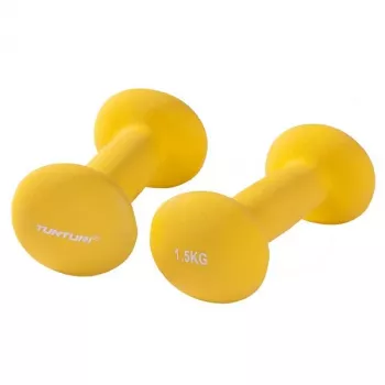 Tunturi Neopren-Kurzhantel-Paar 1,5 kg Gelb