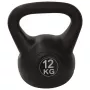 Tunturi PE Kettlebell 12kg (Schwarz) - Langlebige Krafttrainings-Kettlebell