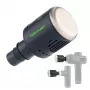 Tunturi Percussion Massagepistole mit Heiz- und Kühlfunktion, 5 Geschwindigkeiten, 6 Aufsätzen, LED-Display, wiederaufladbar, Tragetasche