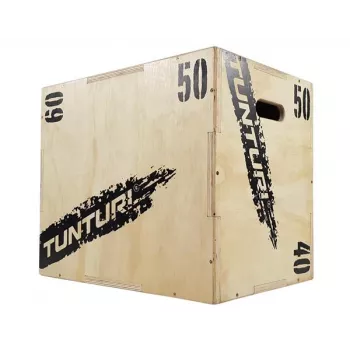Tunturi Plyo Box Wood 40/50/60cm - Verstellbare Plyometrie-Box