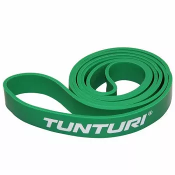 Tunturi Power Band Medium Loop Resistance Band (Grün, 104 x 2,9 cm, Naturlatex)