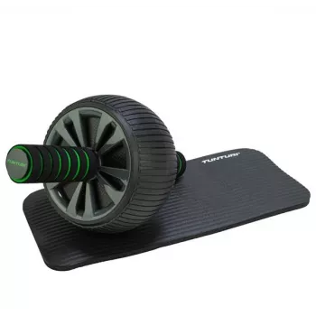 Tunturi Pro Exercise Wheel Deluxe Bauchroller mit Knieschutzmatte