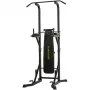 Tunturi PT60 Power Tower (17TSPT6000) - Multi-Grip Klimmzug- und Dip-Station für das Krafttraining zu Hause