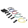 TUNTURI RS Sports Tubing Set Medium - 5 Widerstandsröhren mit Griffen, Knöchelriemen, Türhalterung und Tragetasche
