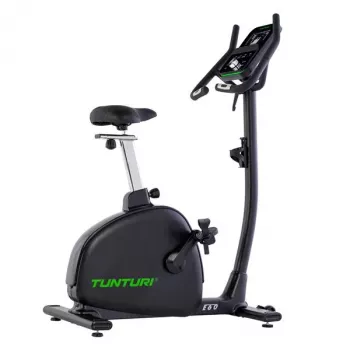 Tunturi Signature E60 Upright Exercise Bike mit elektromagnetischem Widerstand, 32 Stufen, 14 kg Schwungmasse, Bluetooth-Konnektivität, 5,5-Zoll-LCD-Display, 150 kg Benutzergewicht