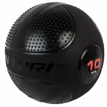 Tunturi Slam Ball 10kg (Schwarz) – Non-Bounce High-Density Rubber