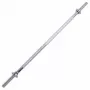 Tunturi Standard-Langhantelstange 165 cm verchromter Massivstahl für Krafttraining