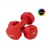 Tunturi Vinyl Kurzhanteln 3,0 kg x 2 Rot – Kurzhantel-Set mit festem Gewicht für das Heimtraining