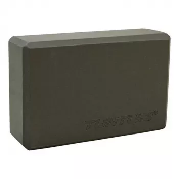 Tunturi Yoga Block, Anthrazit – EVA-Schaum mit hoher Dichte, rutschfest, leicht