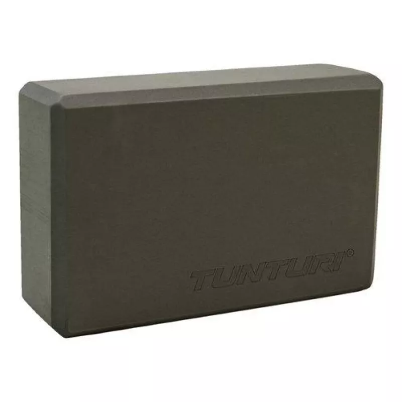 Tunturi Yoga Block, Anthrazit – EVA-Schaum mit hoher Dichte, rutschfest, leicht