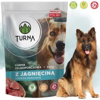 TURNA Nassfutter für Hunde mit Lamm – 500g Dose