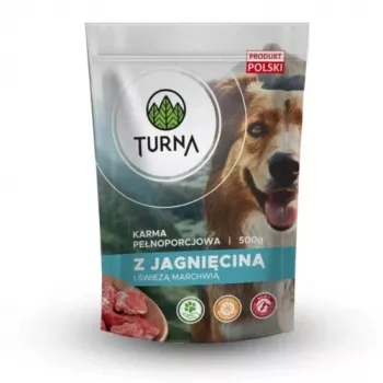 TURNA Nassfutter für Hunde mit Lamm – 500g Dose