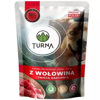 TURNA mit Rindfleisch Nassfutter für Hunde 500g