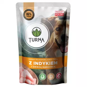TURNA mit Truthahn – Nassfutter für Hunde – 500g
