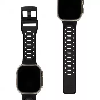 UAG Scout Silikon Armband für Apple Watch 49mm/45mm/44mm/42mm - Schwarz