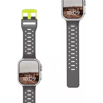 UAG Urban Armor Gear Civilian Armband für Apple Watch Ultra/44/45/46mm – Smoke/Active Neon 194002113B81