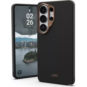 UAG Urban Armor Gear FIBR ARMR Case mit Magnetmodul für Samsung Galaxy S26 Ultra, Schwarz/Bronze