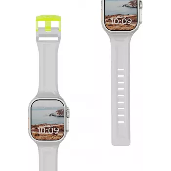 UAG Urban Armor Gear Scout Armband für Apple Watch Ultra/44/45/46mm – Smoke/Active Neon 191488113B81