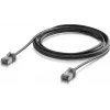 UBIQUITI UACC-CABLE-PATCH-OUTDOOR-C6A-3M-BK Ultra-dünnes geschirmtes Cat6a Patchkabel für den Außenbereich (3 m, Schwarz)