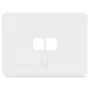 Ubiquiti UACC-WP-KEYSTONE-H-2P Universal Keystone Wall Plate (2er-Pack) – Weiß, Single Gang, ABS